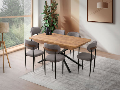 Τραπέζι Κουζίνας Τραπεζαρίας Επεκτεινόμενο από 160-200 εκ Στιβαρό 974NMB2239