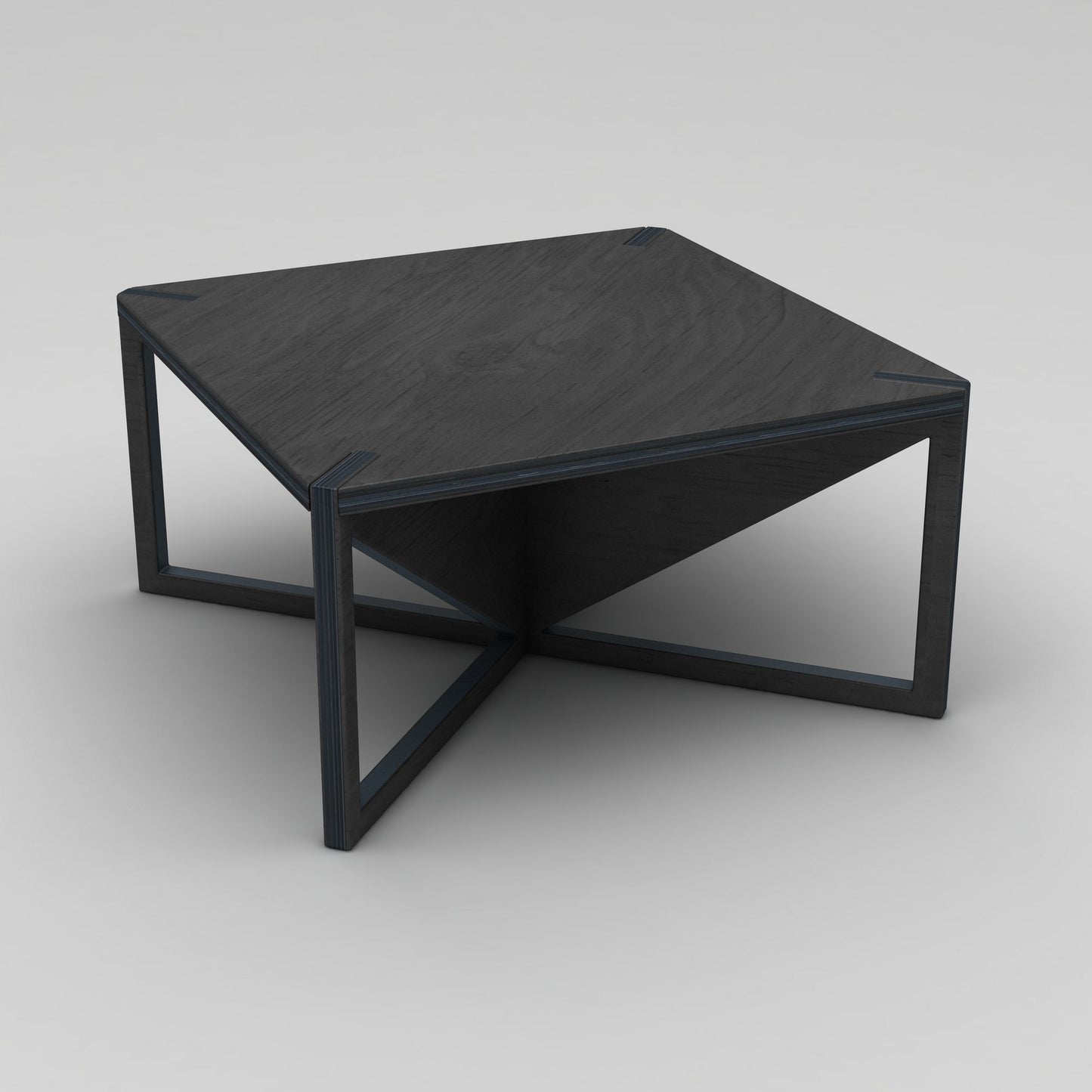 Τραπεζάκι Σαλονιού Μαύρο 75 x 75 x 40 εκ GR980NPR1201