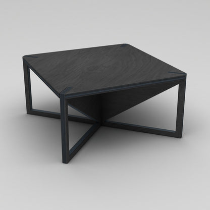 Τραπεζάκι Σαλονιού Μαύρο 75 x 75 x 40 εκ GR980NPR1201