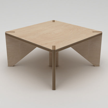 Τραπεζάκι Σαλονιού Φυσικό Wood 75 x 75 x 40 εκ GR980NPR1202