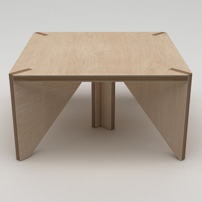 Τραπεζάκι Σαλονιού Φυσικό Wood 75 x 75 x 40 εκ GR980NPR1202