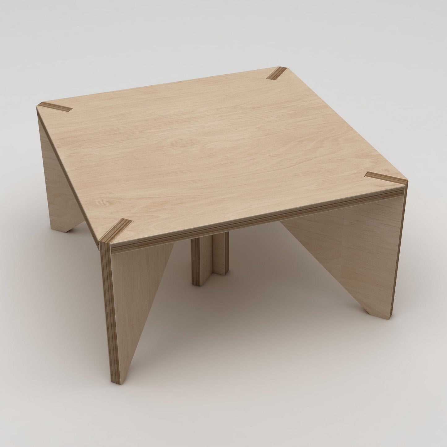 Τραπεζάκι Σαλονιού Φυσικό Wood 75 x 75 x 40 εκ GR980NPR1202