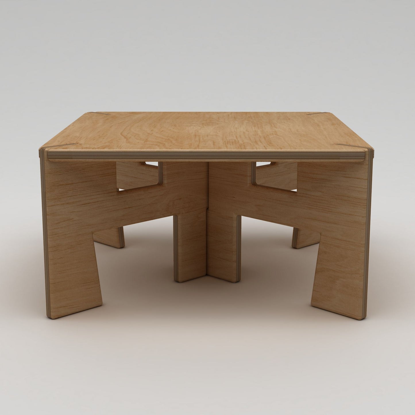 Τραπεζάκι Σαλονιού Φυσικό Wood 75 x 75 x 40 εκ GR980NPR1203