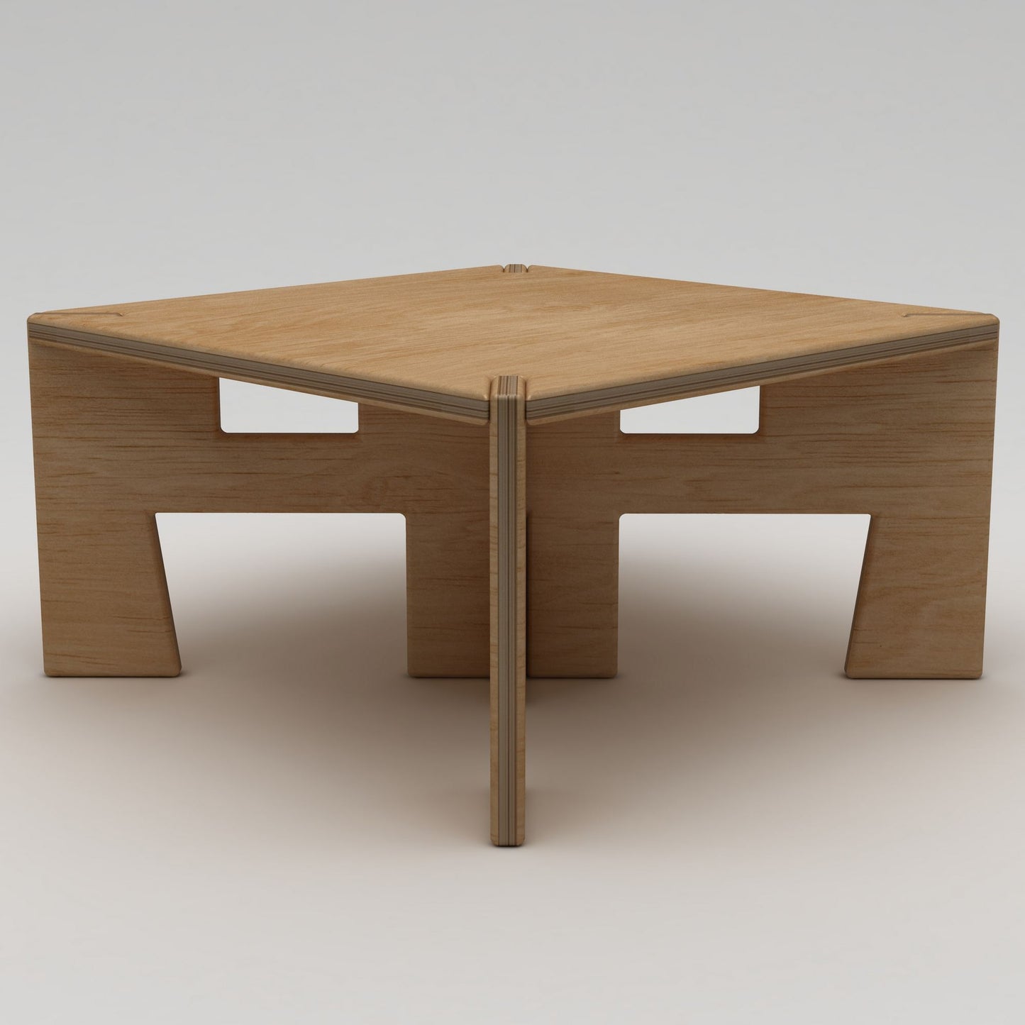 Τραπεζάκι Σαλονιού Φυσικό Wood 75 x 75 x 40 εκ GR980NPR1203