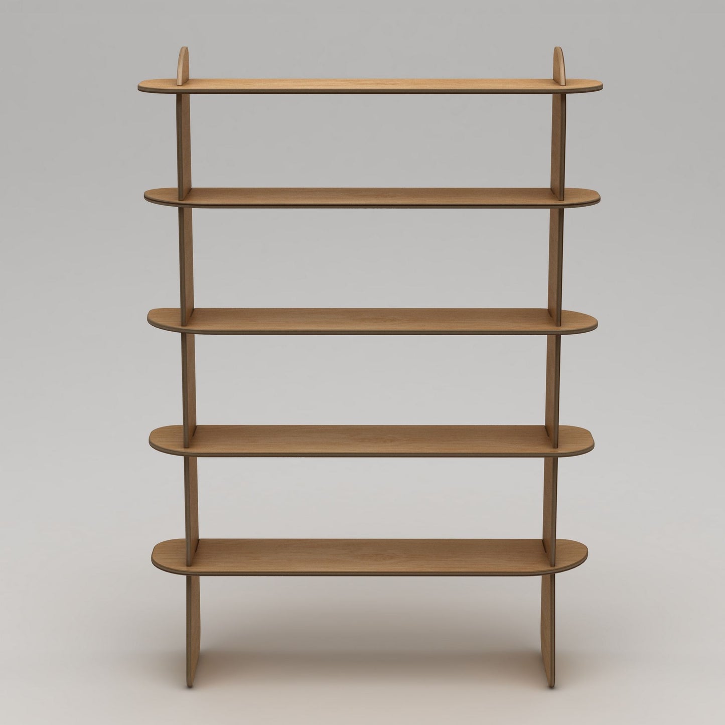 Βιβλιοθήκη 102 × 35 × 215 εκ. Φυσικό Wood GR980NPR1302