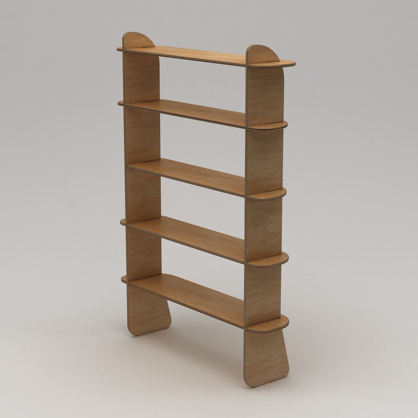 Βιβλιοθήκη 102 × 35 × 215 εκ. Φυσικό Wood GR980NPR1302