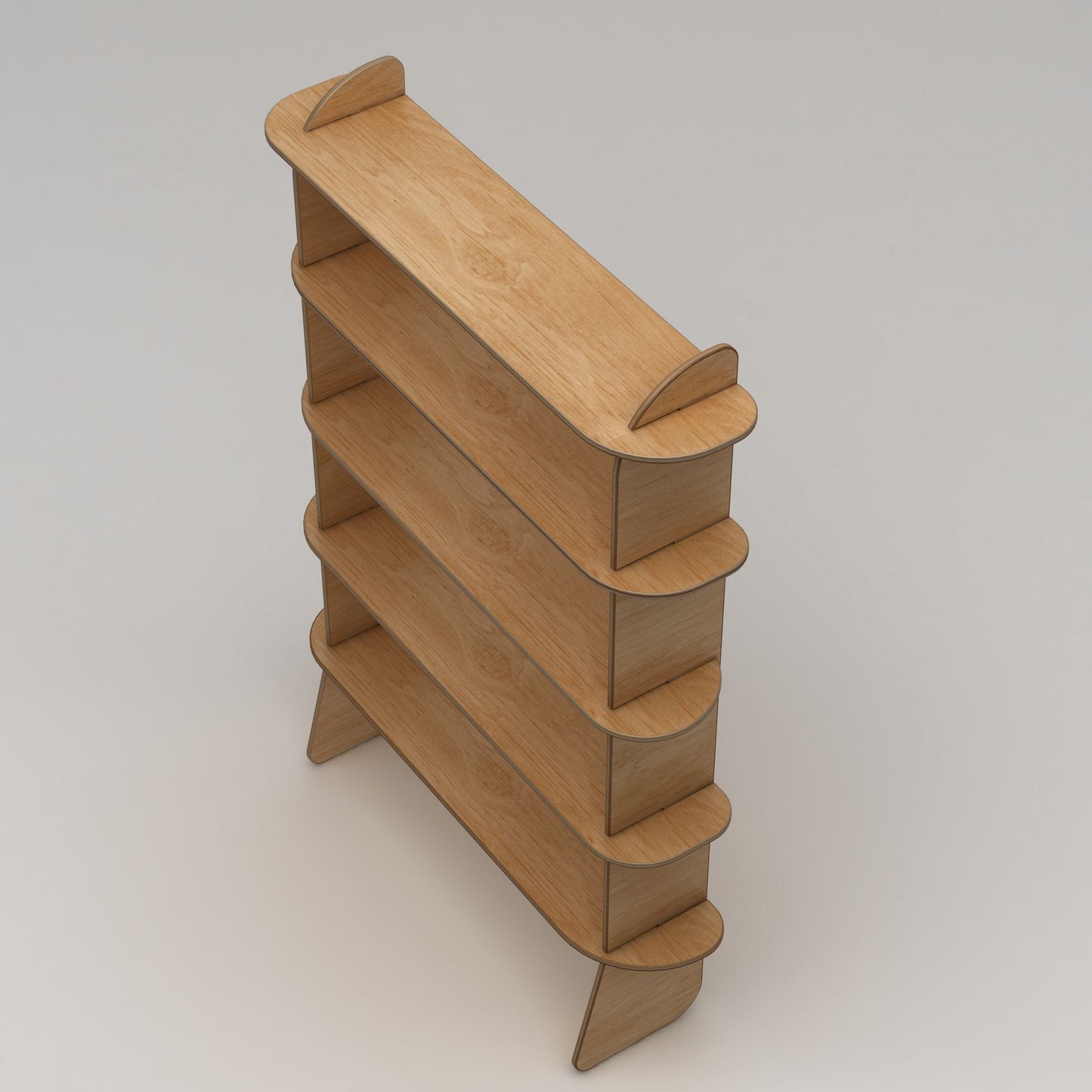 Βιβλιοθήκη 102 × 35 × 215 εκ. Φυσικό Wood GR980NPR1302