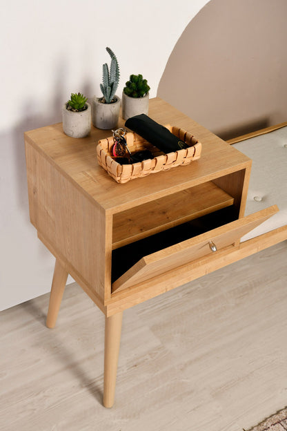 Παγκάκι Εισόδου Παπουτσοθήκη με κάθισμα Κρεβατοκάμαρας Σαλόνι Δρύς 998VOW1166