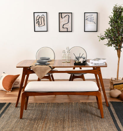 Τραπέζι Κουζίνας Τραπεζαρίας με 2 Καρέκλες και Παγκάκι σετ Τραπέζι Φαγητού Σετ 998VOW1174