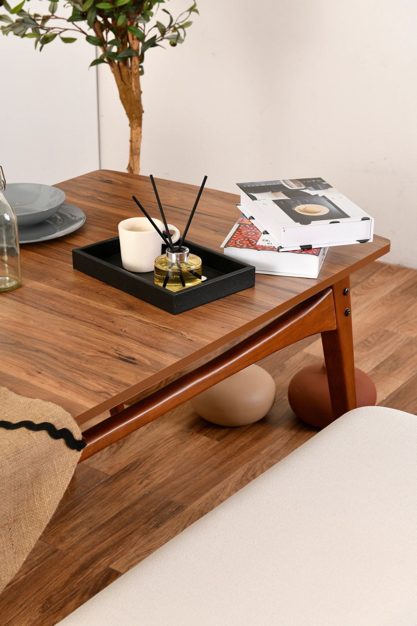 Τραπέζι Κουζίνας Τραπεζαρίας με 2 Καρέκλες και Παγκάκι σετ Τραπέζι Φαγητού Σετ 998VOW1174