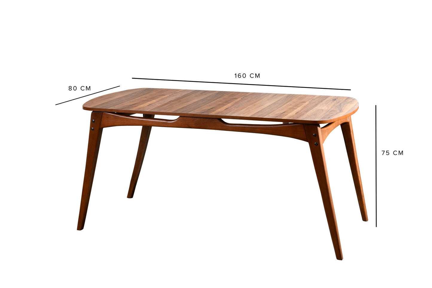 Μοντέρνο Τραπέζι Κουζίνας Τραπεζαρίας Σκανδιναβικό Σετ με 4 Καρέκλες Τραπέζι 160 εκ 998VOW2130