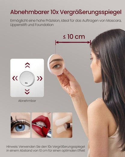 Ντουλάπι Καθρέφτης Μπάνιου Λειτουργία Ξεθαμπώματος με Ρύθμιση Φωτεινότητας με Πρίζα και USB Θύρες 16,5 x 80 x 60 εκ BB-K134W01