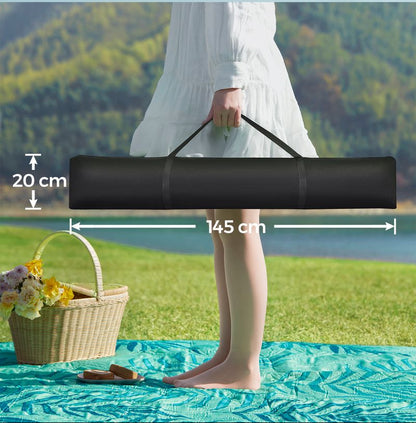 Αιώρα Κήπου με Μεταλλική Βάση έως 200kg, Ρυθμιζόμενο Ύψος, Μαξιλάρι & Τσάντα Μεταφοράς για 2 Άτομα GHS-B35002Q01