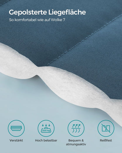 Αιώρα Κήπου με Μεταλλική Βάση έως 200kg, Ρυθμιζόμενο Ύψος, Μαξιλάρι & Τσάντα Μεταφοράς για 2 Άτομα GHS-B35002Q01