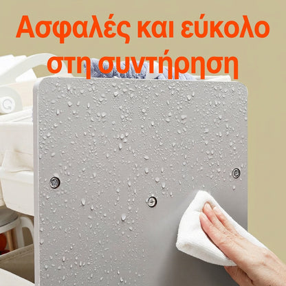 Ραφιέρα για Αποθήκευση και Οργάνωση από MDF με 9 Αφαιρούμενα Υφασμάτινα Κουτιά για Παιχνίδια, Βιβλία και Ρούχα  30 x 63x 60 εκ. GK-RB35033G10