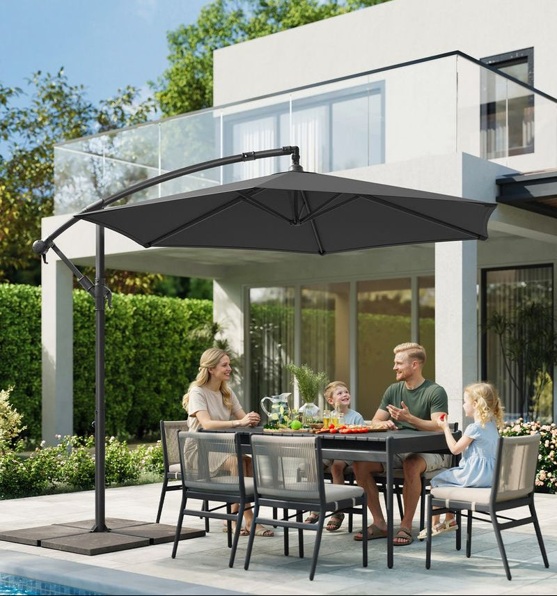 Μεγάλη Ομπρέλα Μπαλκονιού Κήπου 300εκ Διάμετρος Με Μανιβέλα Αδιάβροχη Προστασία απο Υπεριώδη Ακτινοβολία GP-UB35116G01