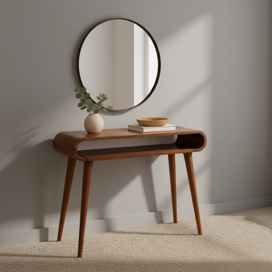 Τραπέζι Κονσόλας Μοντέρνο Ξύλινο Τραπεζάκι Στρογγυλή κονσόλα Μικρή ανοιχτή κονσόλα ARTS IN3425