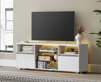 TV-Schrank TV-Ständer mit LED-Beleuchtung 6 Farben und Helligkeitsanpassung LT-V331T10 