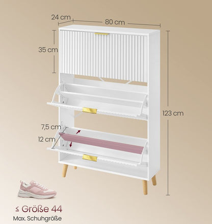 Έπιπλο Εισόδου Παπουτσοθήκες Ντουλάπι Παπουτσιών Διαδρόμου Παπουτσοθήκη HS-C302WB02