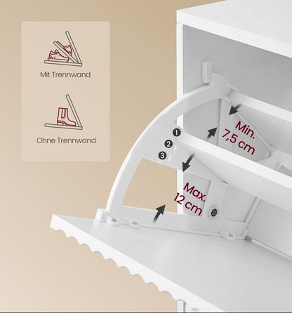 Έπιπλο Εισόδου Παπουτσοθήκες Ντουλάπι Παπουτσιών Διαδρόμου Παπουτσοθήκη HS-C302WB02