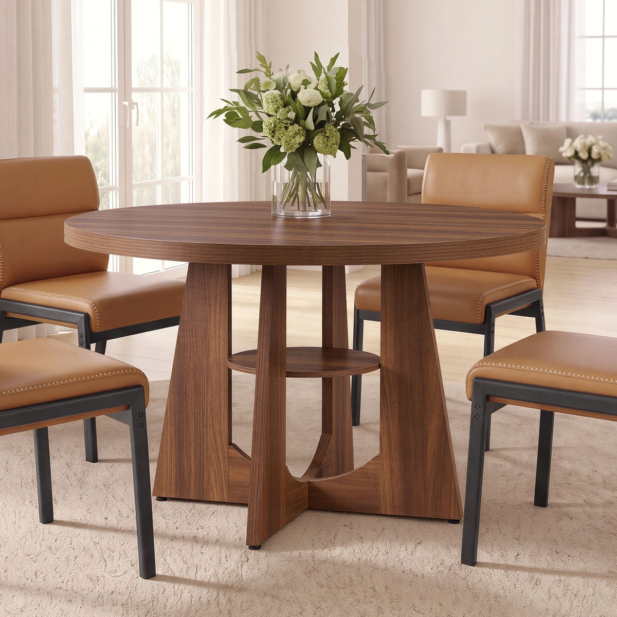 Στρογγυλό Τραπέζι Κουζίνας Τραπεζαρίας