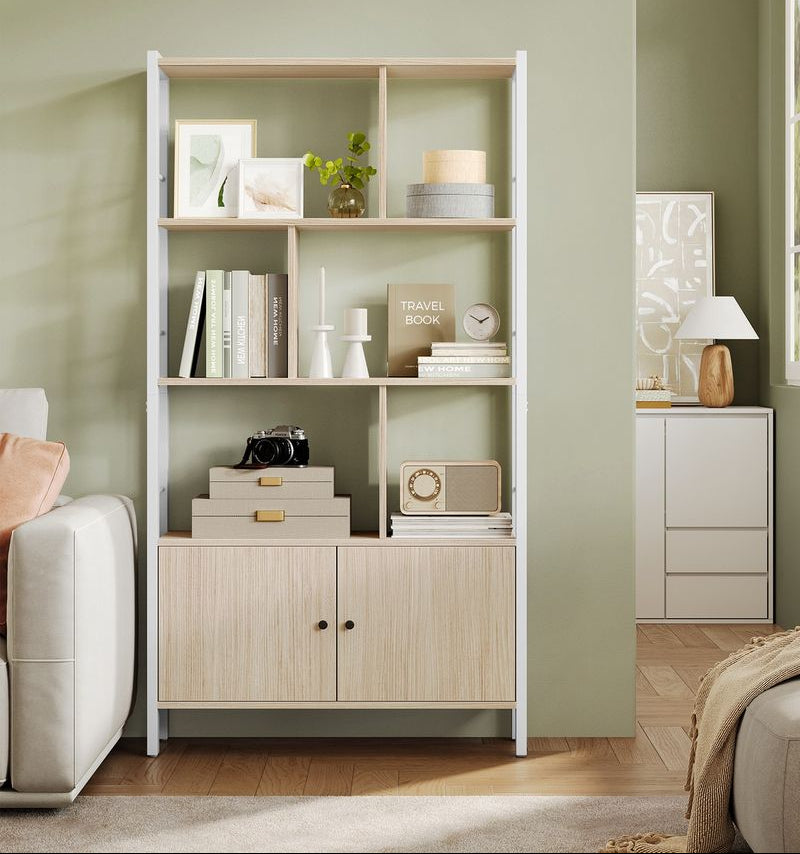 Βιβλιοθήκη Ραφιέρα με Ντουλάπι