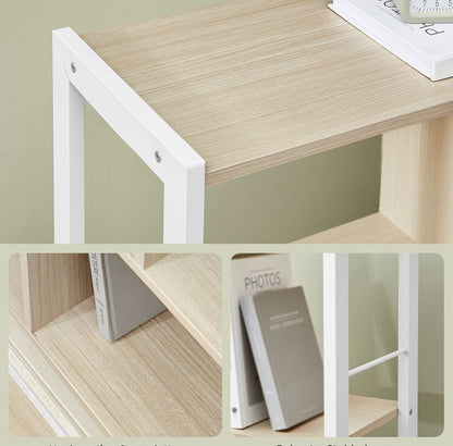 Βιβλιοθήκη Ραφιέρα με Ντουλάπι Γραφείου Σαλονιού Βοηθητικό Ράφι Κουζίνας 155x74 εκ LB-C022LL01