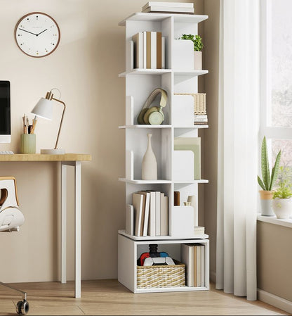 Βιβλιοθήκη Περιστρεφόμενη Όρθιο Ράφι 