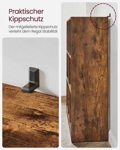 Χαμηλή Βιβλιοθήκη Χώρισμα Ντουλάπι Γραφείου Σαλονιού 100x97,5x30  LB-C52BX