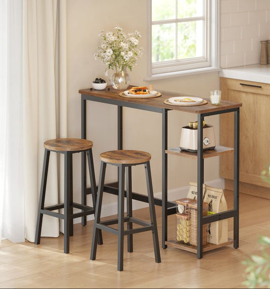 Σετ Τραπέζι Μπαρ Με 2 Σκαμπό