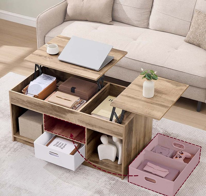 Τραπεζάκι Σαλονιού Με Ρυθμιζόμενο Ύψος