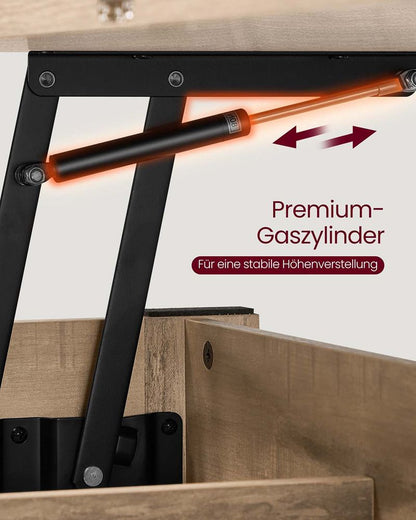 Τραπεζάκι Σαλονιού Με Ρυθμιζόμενο Ύψος Πολυχρηστικό Τραπεζαρία Γραφείο Έως 64 εκ Ύψος LC-T254L01