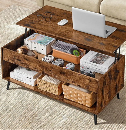 Τραπεζάκι Σαλονιού Με Ρυθμιζόμενο Ύψος