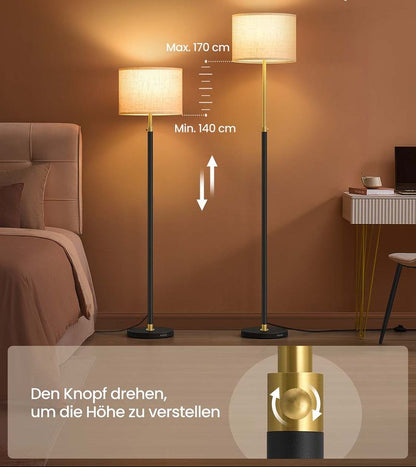 Επιδαπέδιο Φωτιστικό με Ρυθμιζόμενο Ύψος με Λάμπα LED και 3 Χρώματα φωτός LF-L002B02