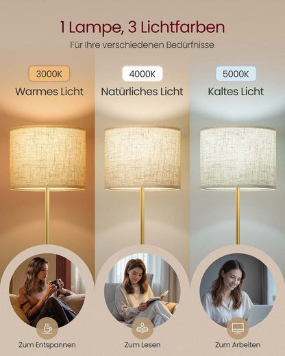 Επιδαπέδιο Φωτιστικό με Ρυθμιζόμενο Ύψος με Λάμπα LED και 3 Χρώματα φωτός LF-L002B02