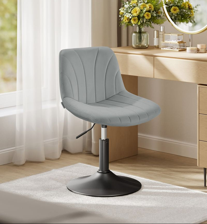 Καρέκλα Γραφείου σε 3 Χρωματισμούς Άνετη Καρέκλα Μπουντουάρ Εξοικονόμησης Χώρου Περιστρεφόμενη Ρυθμιζόμενου Ύψους LJB160WD01