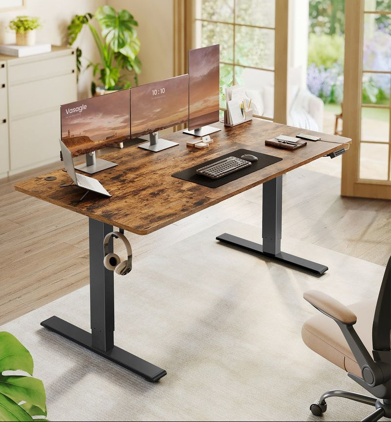 Γραφείο Ρυθμιζόμενου Ύψους Ηλεκτρικό 160x80 εκ ΝΕΑ ΦΑΡΔΥΤΕΡΑ σε 3 Χρωματισμούς LS-D146KD02