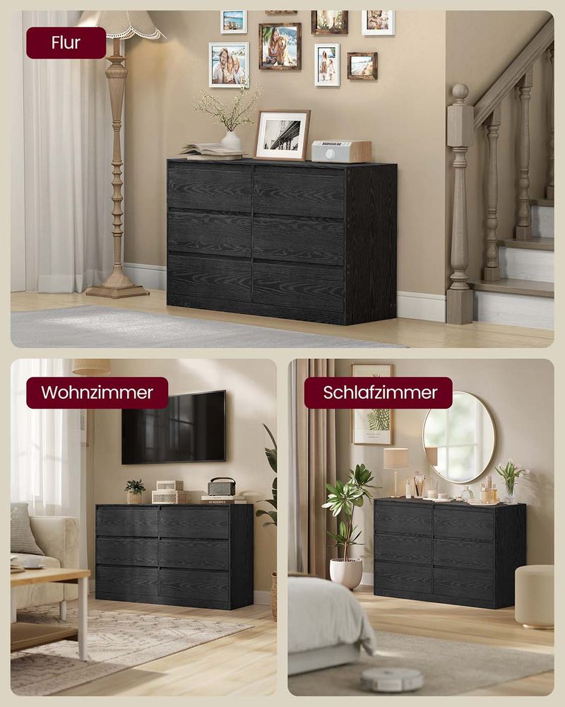 Συρταριέρα Κρεβατοκάμαρας Υπνοδωματίου 40 x 119,4 x 75 εκ Κονσόλα Μπουφές LT-S616B01