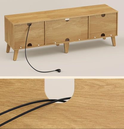 Έπιπλο Τηλεόρασης Βάση TV για Τηλεοράσεις έως 65 ίντσες 147 x 39 x 50 εκ Δρύς Boho LT-V556Y01