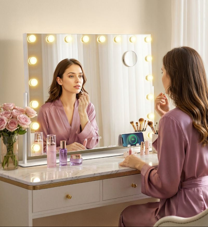 Μεγάλος Καθρέφτης Μακιγιάζ Φορητός