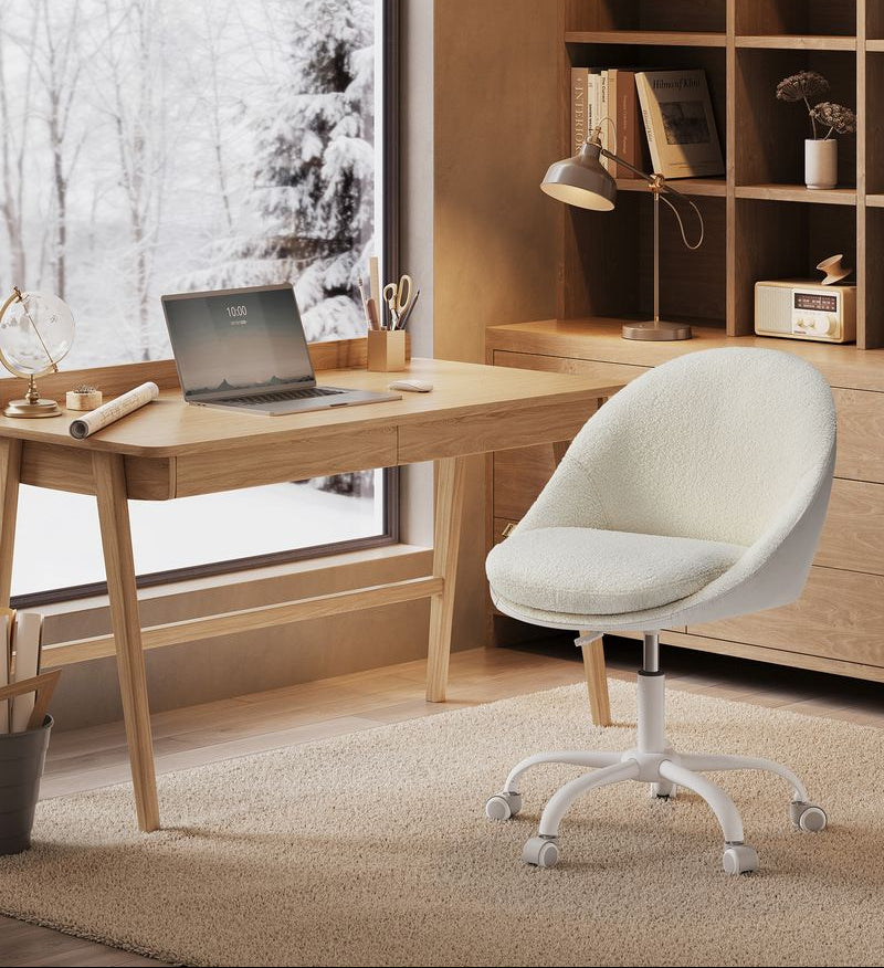 Bürostuhl, rosafarbener Schminktisch, drehbar, höhenverstellbar, platzsparend, OB-G020P01