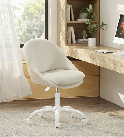 Bürostuhl, rosafarbener Schminktisch, drehbar, höhenverstellbar, platzsparend, OB-G020P01