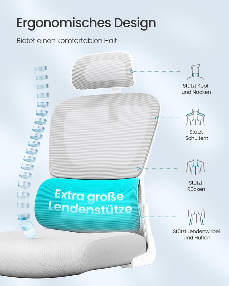 Καρέκλα Γραφείου Με προσκέφαλο Εργονομικές Καρέκλες Γραφείου Υπολογιστή με πτυσσόμενα μπράτσα OB-N041G01