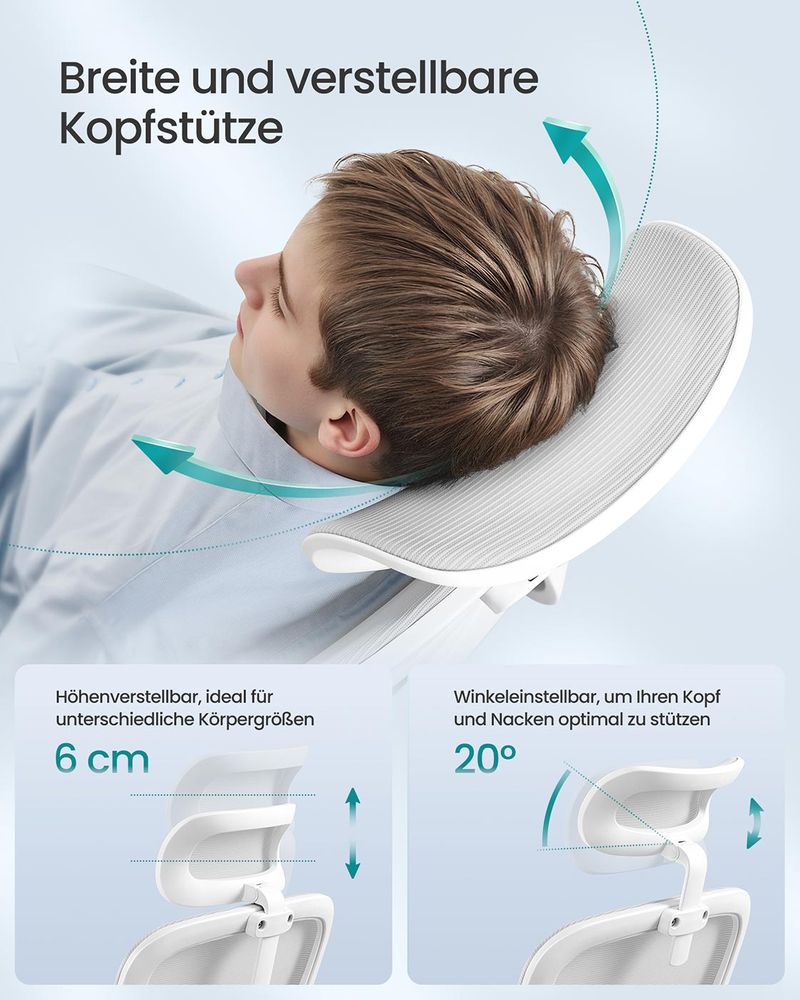 Καρέκλα Γραφείου Με προσκέφαλο Εργονομικές Καρέκλες Γραφείου Υπολογιστή με πτυσσόμενα μπράτσα OB-N041G01