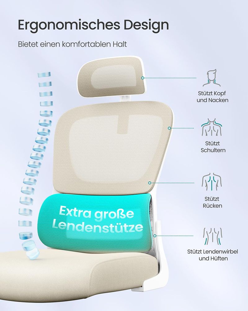 Καρέκλα Γραφείου Με προσκέφαλο Εργονομικές Καρέκλες Γραφείου Υπολογιστή με πτυσσόμενα μπράτσα OB-N041L01