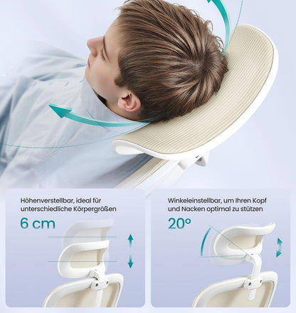 Καρέκλα Γραφείου Με προσκέφαλο Εργονομικές Καρέκλες Γραφείου Υπολογιστή με πτυσσόμενα μπράτσα OB-N041L01