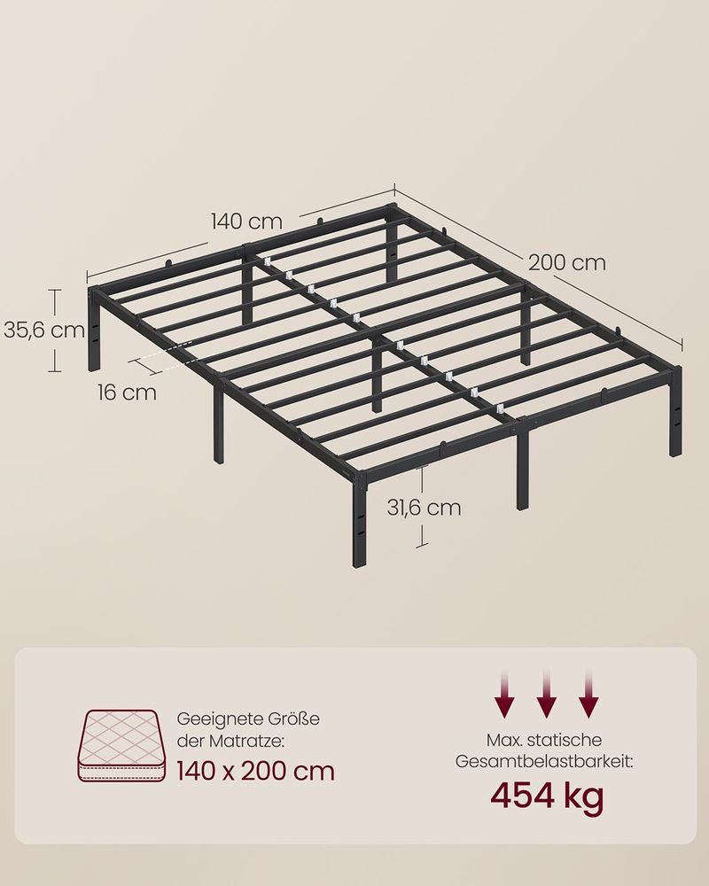 Σκελετός Κρεβατιού Κρεβάτι Κρεβατοκάμαρας σε διάσταση 140-160-180 x 200 εκ RM-B134B01