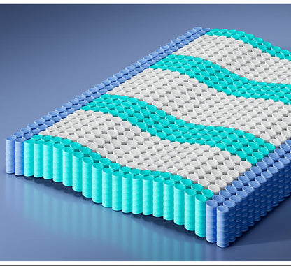 Στρώμα 7 Ζωνών με Ελατήρια Pocket Springs και Αφρό Μνήμης Gel Μεσαίο Σκληρό (H3) 140 x 200 x 25 εκ RMZ-B35234Q101
