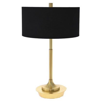 GOLD BLACK METAL TABLE LAMP 30X48EC 76775