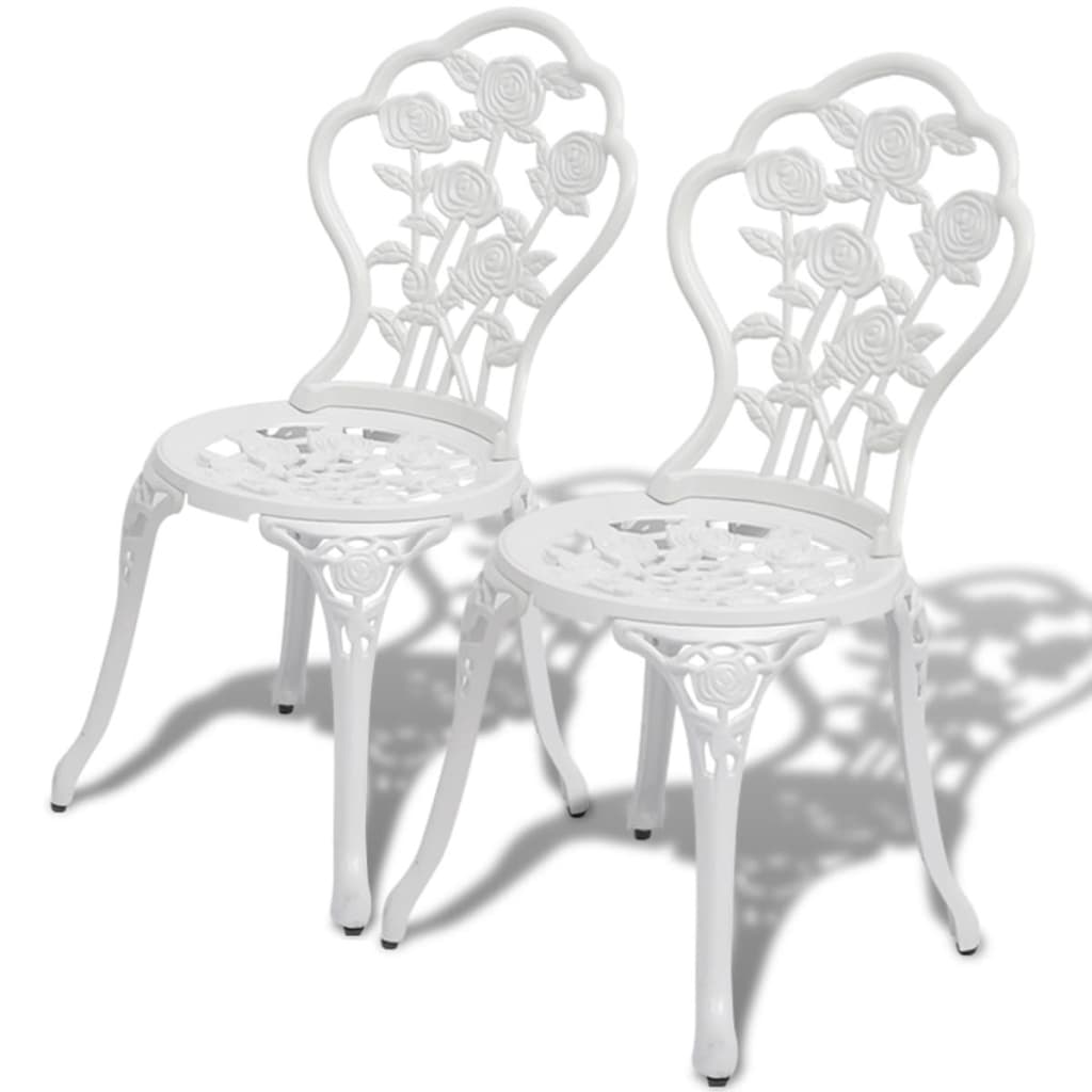 Gartenmöbel Set Cafe Bistro Aluminium Tisch und Stühle 142165